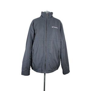 Columbia men's fleece lined softshell mock neck full zip front sportswear jacket